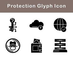 proteccion vector icono conjunto