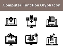 Computer Function Vector Icon Set