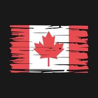 pincel de bandera de canadá vector