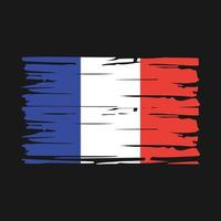 France Flag Brush vector