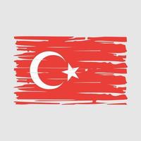 Turkey Flag Brush vector