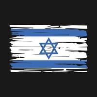 Israel Flag Brush vector