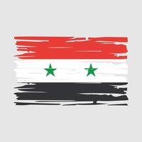 pincel de bandera de siria vector