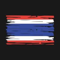 Thailand Flag Brush vector