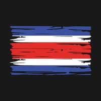 Costa Rica Flag Brush vector