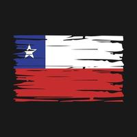 Chile Flag Brush vector