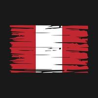 Peru Flag Brush vector