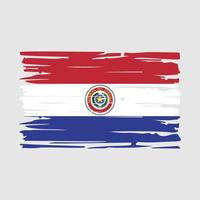 Paraguay Flag Brush vector