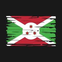 cepillo de la bandera de burundi vector