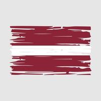 Latvia Flag Brush vector