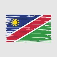 cepillo de bandera de namibia vector