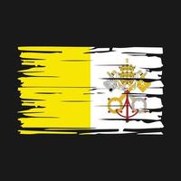 cepillo de la bandera del vaticano vector