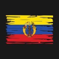 Colombia Flag Brush vector