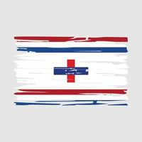 Netherlands Flag Brush vector