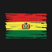 Bolivia Flag Brush vector