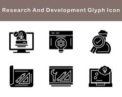 Research And Development Vector Icon Set