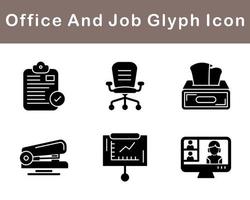 Work Office And Job Vector Icon Set