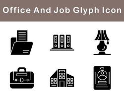 Work Office And Job Vector Icon Set