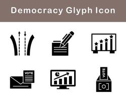 Democracy Vector Icon Set