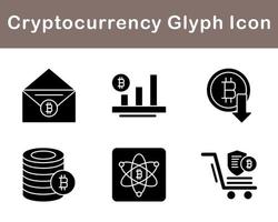 Bitcoin And Cryptocurrency Vector Icon Set