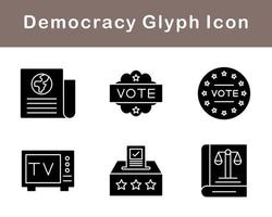 Democracy Vector Icon Set