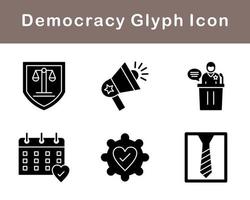 Democracy Vector Icon Set