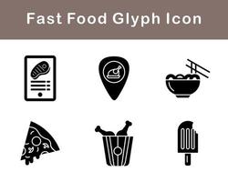 Fast Food Vector Icon Set