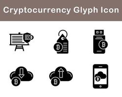 Bitcoin And Cryptocurrency Vector Icon Set