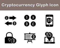 Bitcoin And Cryptocurrency Vector Icon Set