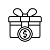 regalo icono para tu sitio web diseño, logo, aplicación, ui vector