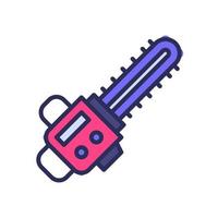 chainsaw icon for your website, mobile, presentation, and logo design. vector