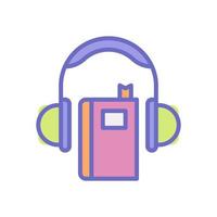 audio libro icono para tu sitio web diseño, logo, aplicación, ui vector