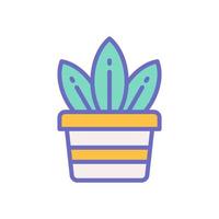 plant pot icon for your website design, logo, app, UI. vector