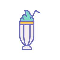 milkshake icon for your website design, logo, app, UI. vector