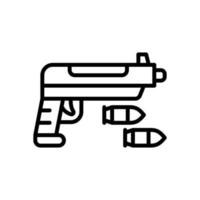 gun icon for your website design, logo, app, UI. vector