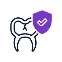 dental proteccion icono para tu sitio web, móvil, presentación, y logo diseño. vector