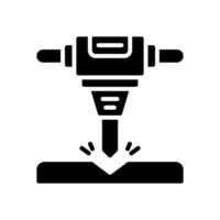 jackhammer icon for your website design, logo, app, UI. vector