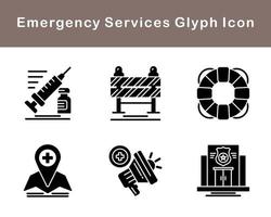 Emergency Services Vector Icon Set