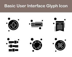 básico usuario interfaz vector icono conjunto