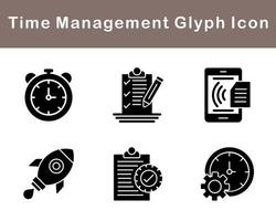 Time Management Vector Icon Set