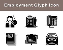 Employment Vector Icon Set