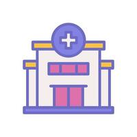 icono de hospital para el diseño de su sitio web, logotipo, aplicación, ui. vector