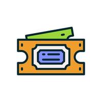 ticket icon for your website, mobile, presentation, and logo design. vector