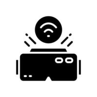 icono de gafas vr para su sitio web, móvil, presentación y diseño de logotipo. vector