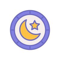 moon star icon for your website design, logo, app, UI. vector