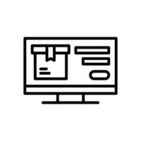 computadora icono para tu sitio web diseño, logo, aplicación, ui vector