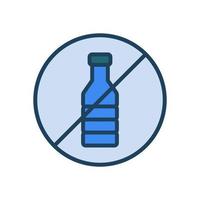 no plastic bottle icon for your website design, logo, app, UI. vector