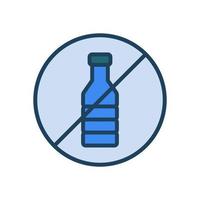 No el plastico botella icono para tu sitio web diseño, logo, aplicación, ui vector