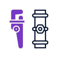 pipe wrench icon for your website design, logo, app, UI. vector