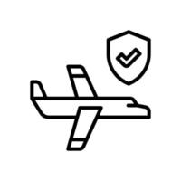 travel insurance icon for your website, mobile, presentation, and logo design. vector